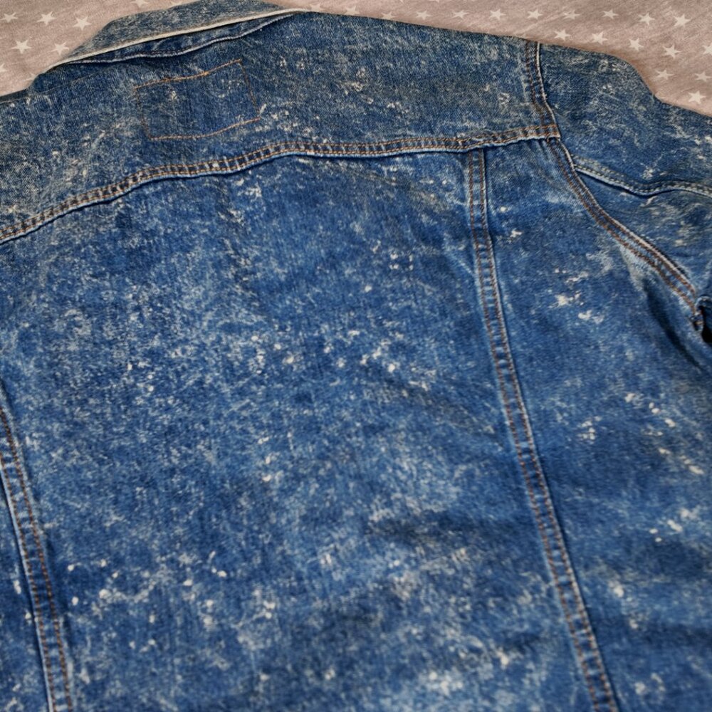 🔥 Levi’s Acid Wash Denim Trucker Jacket - Vintage - XL 🔥 - Picture 9 of 10